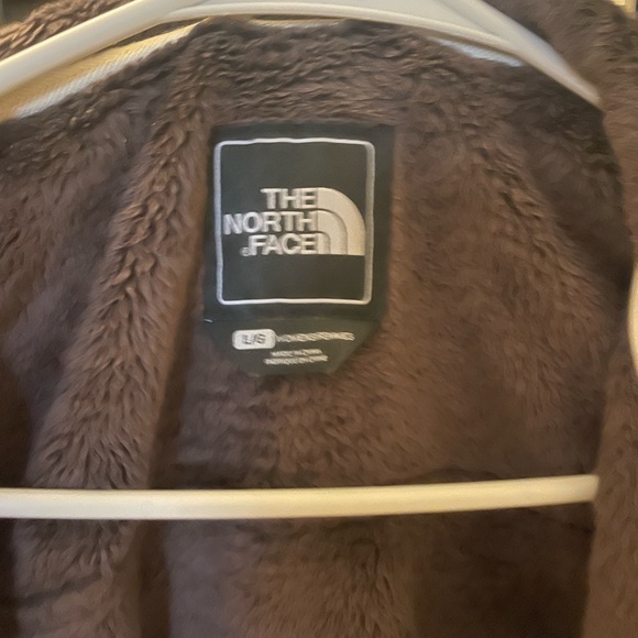 Brown Fuzzy North Face Jacket - Picture 2 of 3